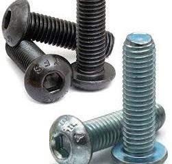 Button Head Socket Screws High Tensile Choose from Zinc Plated or Plain Black Uncoated